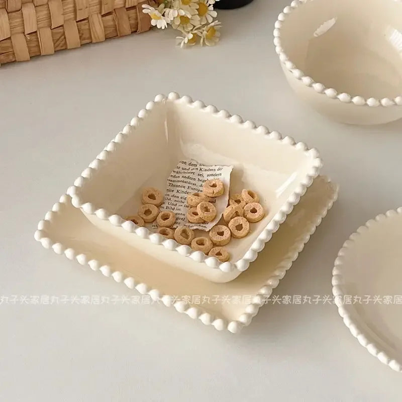 Creamy Ceramic Plates