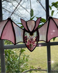 Stained Glass Spider Web Window Corner