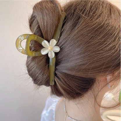 Flower Hair Claw Clip