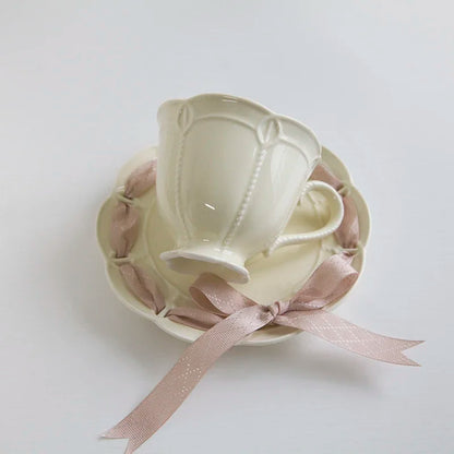 Ribbon Cup and Saucer Set