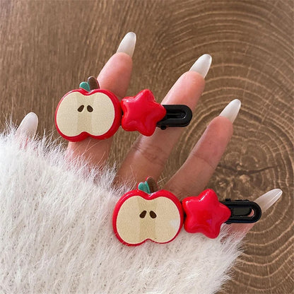 Apple Star Hairpins