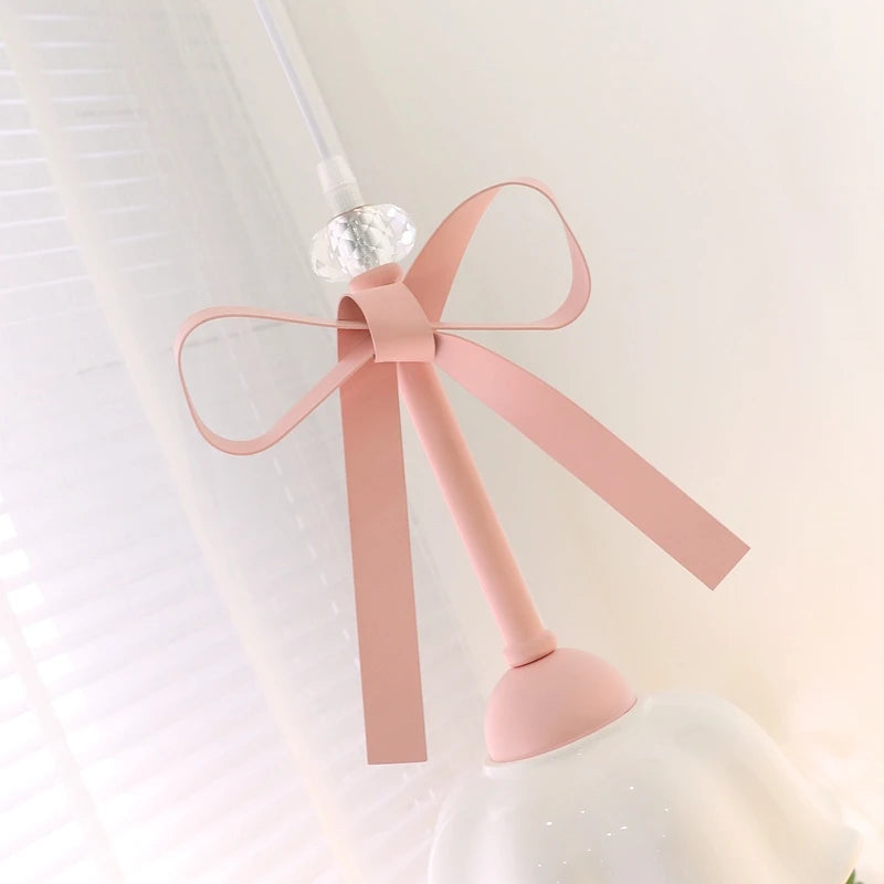 Pink Bowknot Pendant Lamp