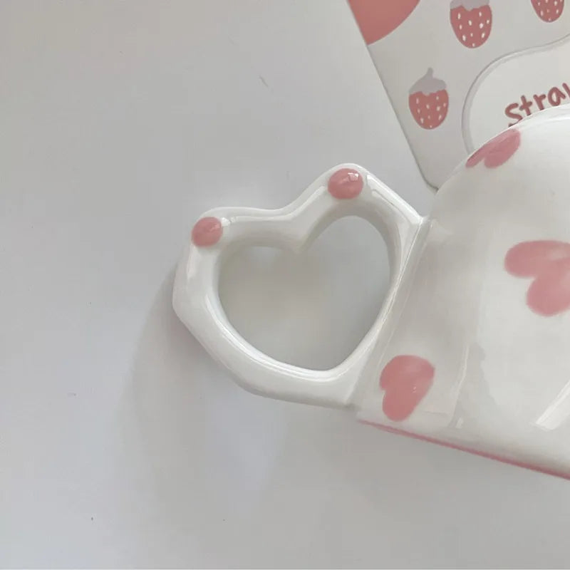 Ceramic Heart Shaped Mug