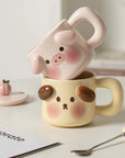 Puppy and Pig Mugs