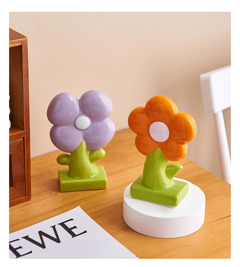 Ceramic Mini Flower Ornaments