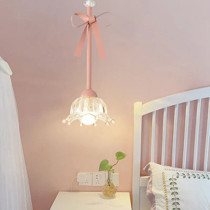 Pink Bowknot Pendant Lamp