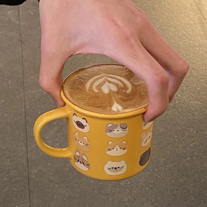 Cats Orange Mug