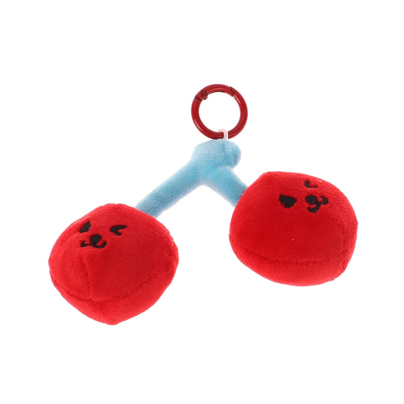 Plush Cherry Keychains