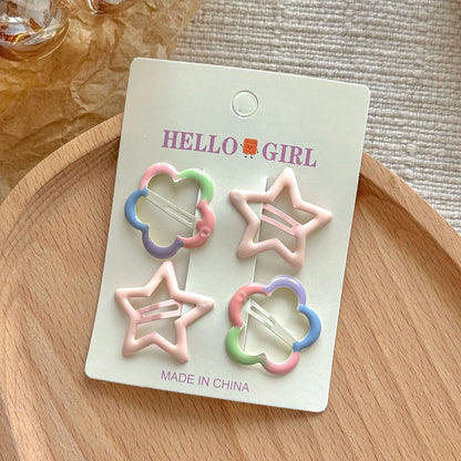 4Pcs Stars &amp; Flower Hairpins