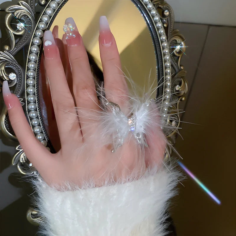 Feather Butterfly Ring