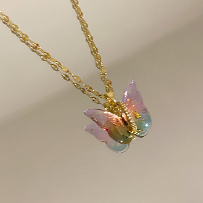 Galaxy Butterfly Necklace