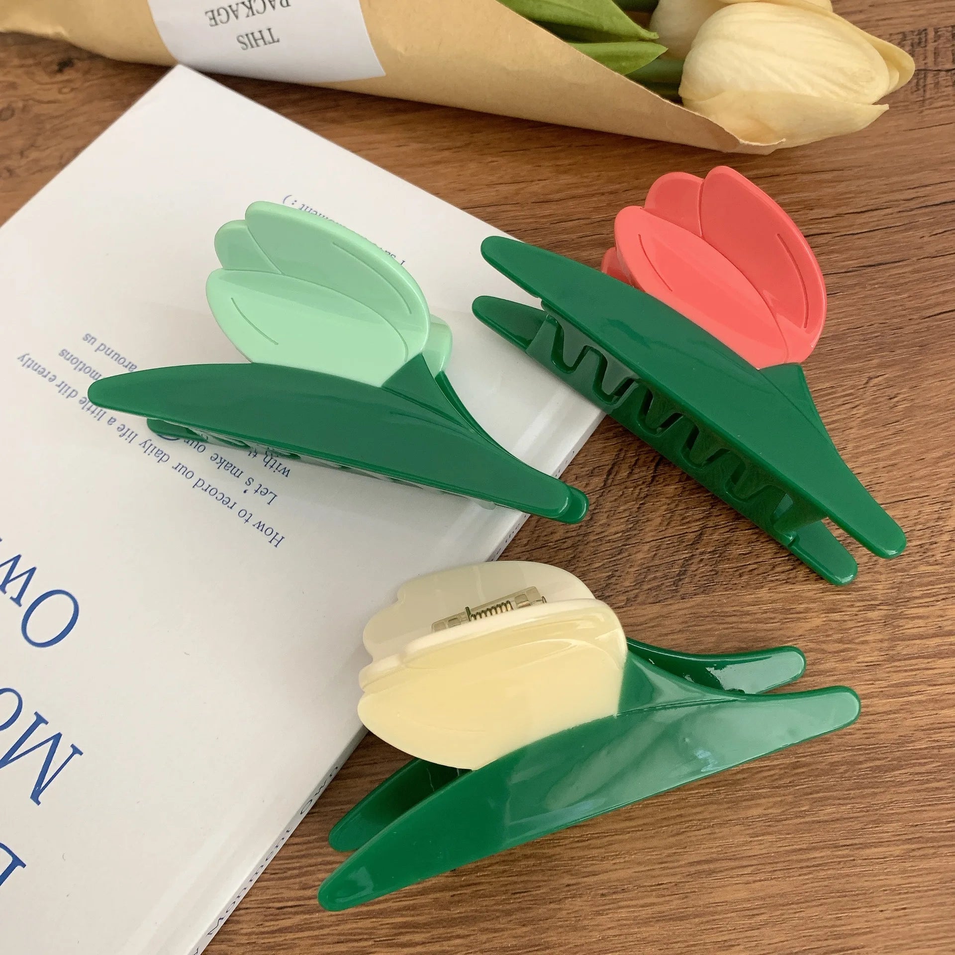 Tulip Hair Claw Clips