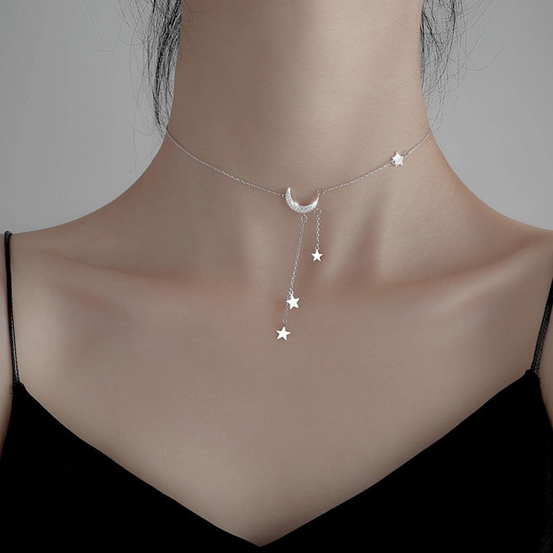 Stars and Moon Necklace