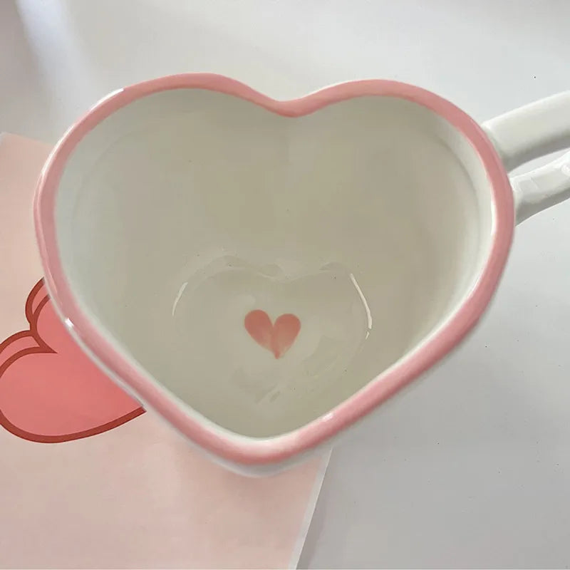 Ceramic Heart Shaped Mug
