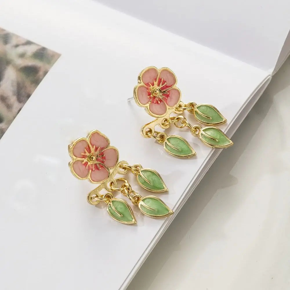 Peach Blossom Stud Earrings