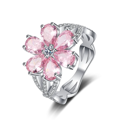 Pink Cherry Blossom Ring