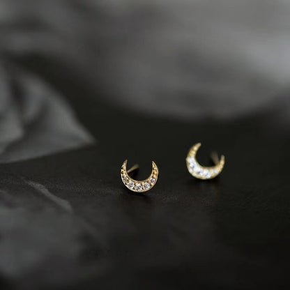 Saturn and Moon Earrings