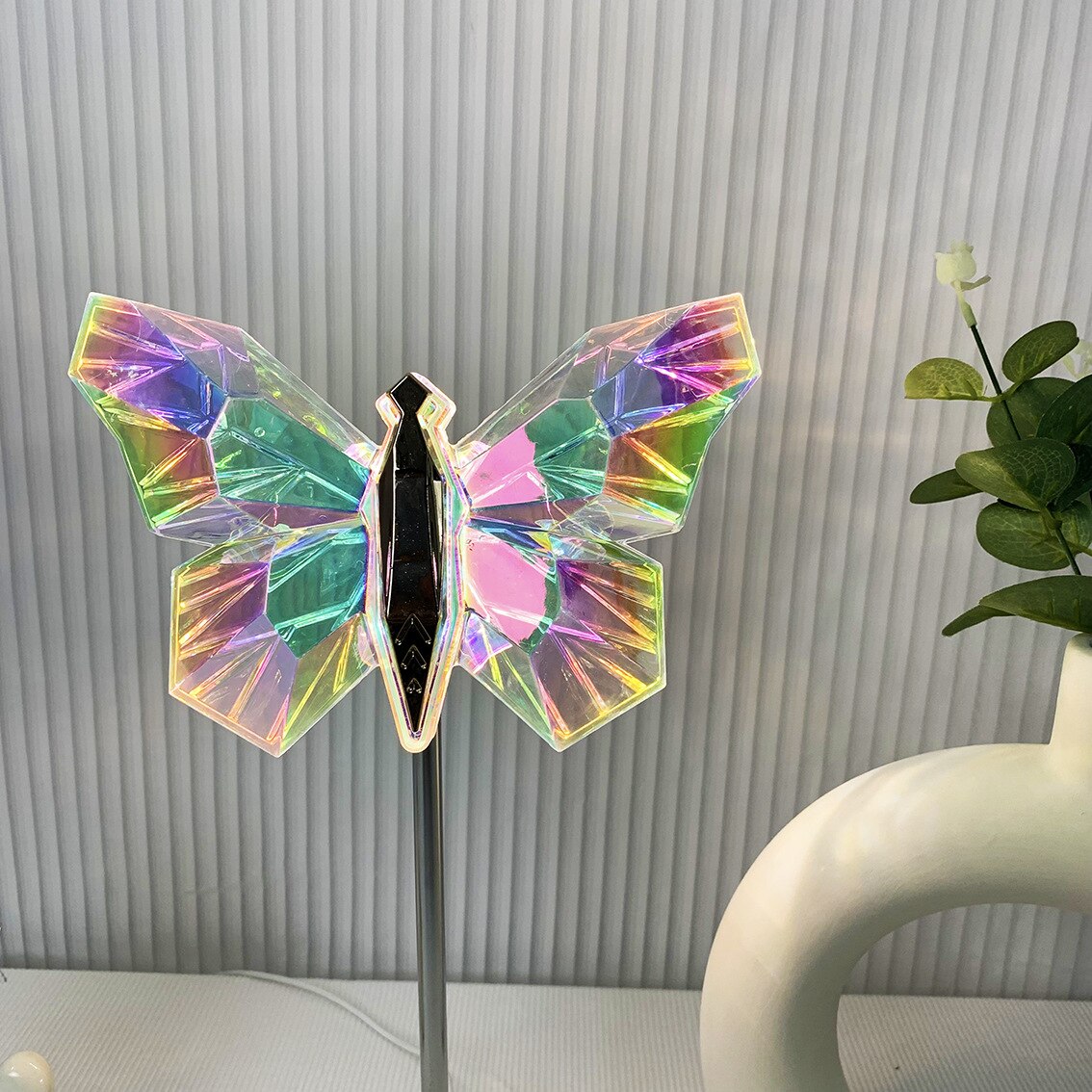 LED Butterfly Crystal Lamp