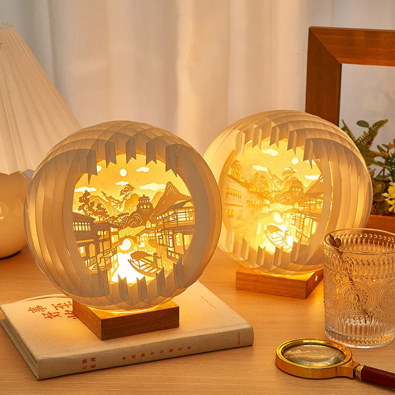 LED Paper Carving Lamp