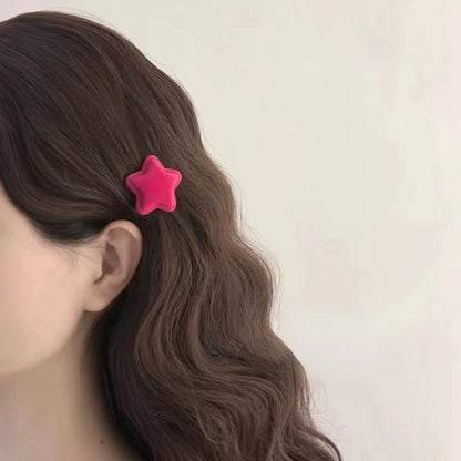 Pink Plush Hairpins