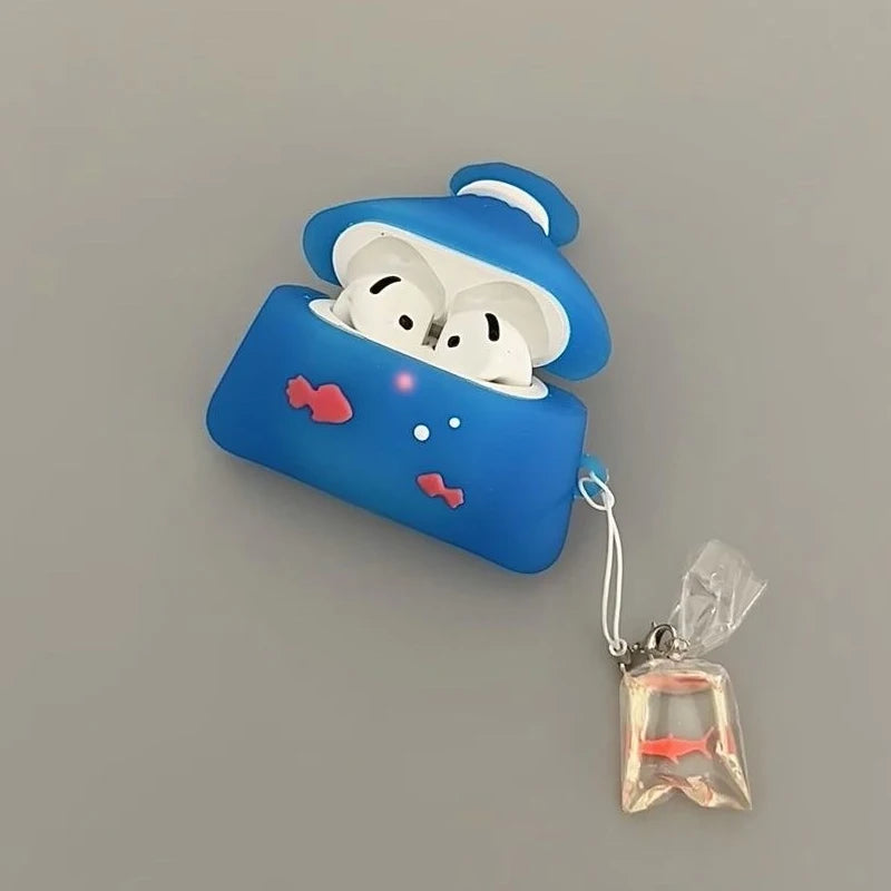 Blue Goldfish Pouch AirPods Case