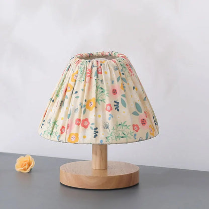 Floral  Wood Lamp