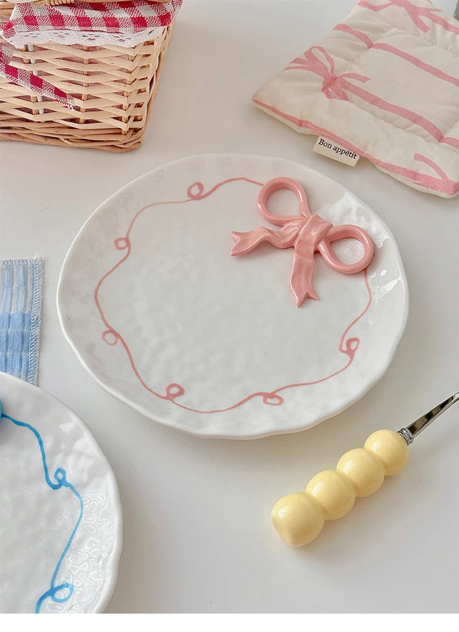 Porcelain Bowknot Plate