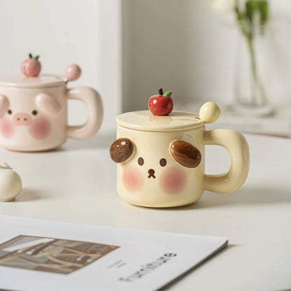 Puppy and Pig Mugs