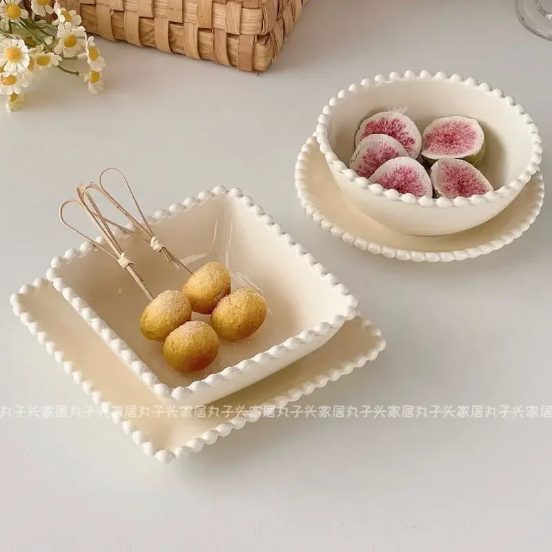 Creamy Ceramic Plates