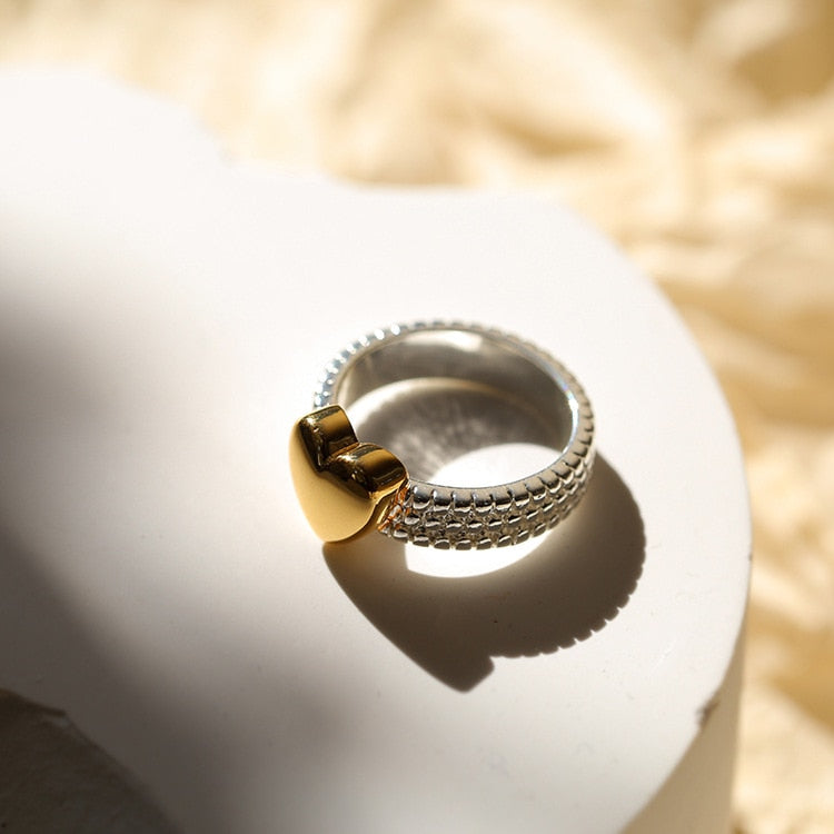 Golden Heart Ring