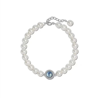 The Classic Blue Pearl Bracelet