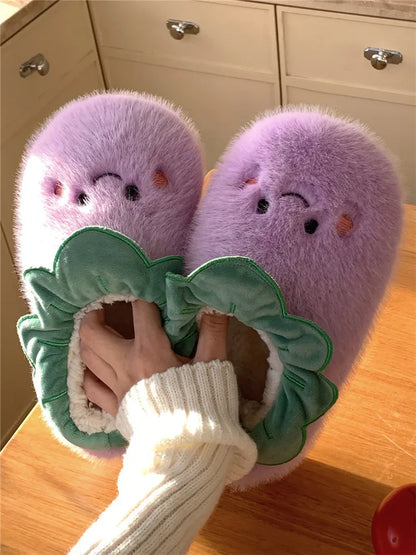 Tomato &amp; Eggplant Slippers