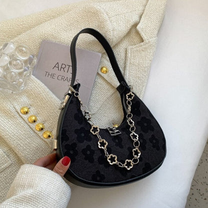 Crescent Daisy Shoulder Bag