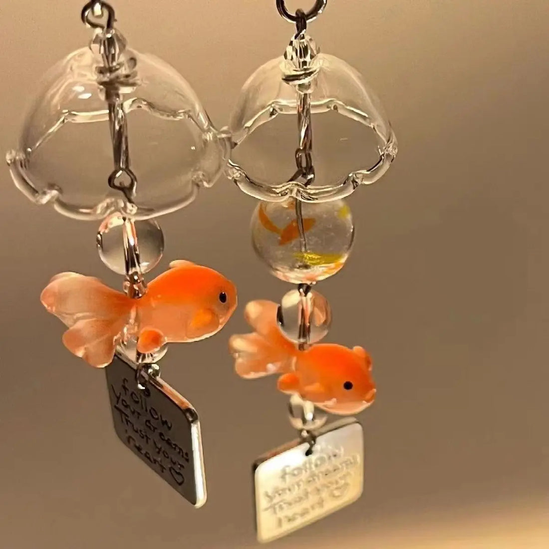 Goldfish Wind Chime Keychain