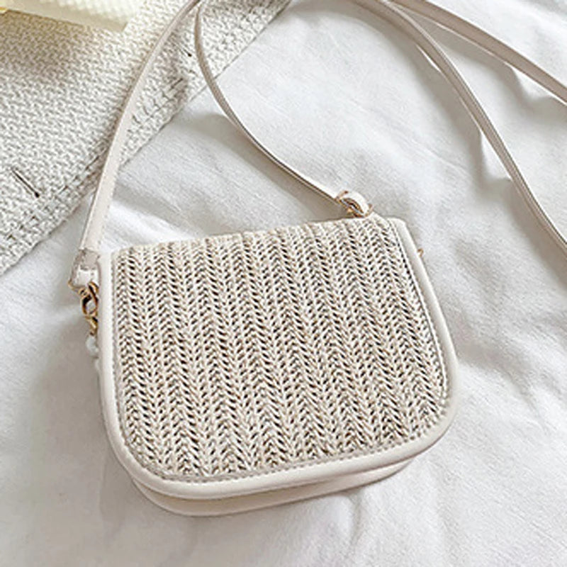 Straw Crossbody Bag