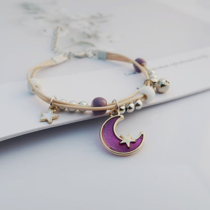 Star and Moon Pearl Bracelets