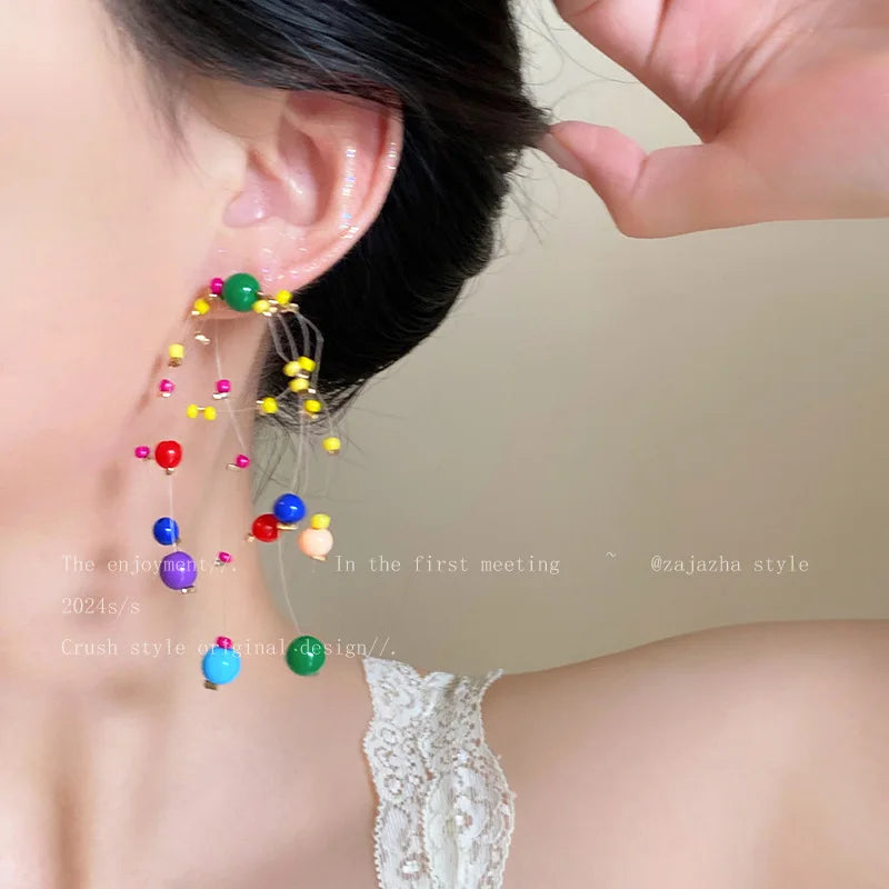 Colorful Beaded Earrings