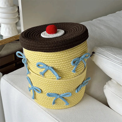 Cute Thread Woven Box