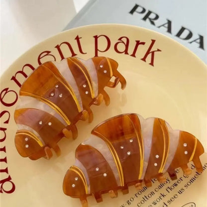 Croissant Hair Claw Clip