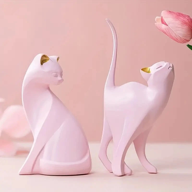 Resin Cat Vase