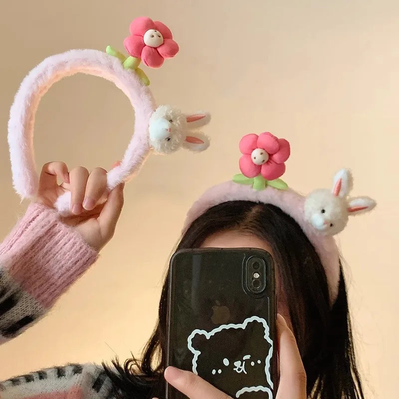 Pink Bunny Headband