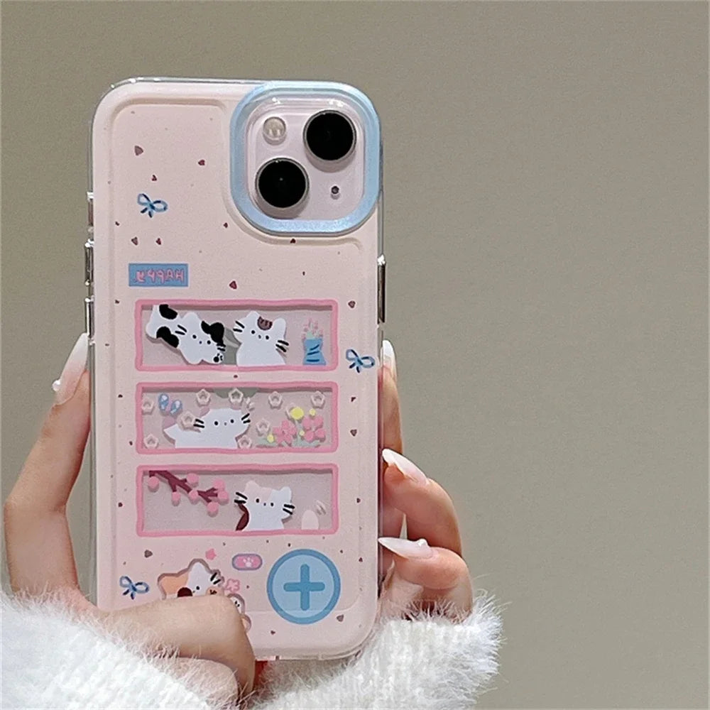 Pink Happy Cat Phone Case