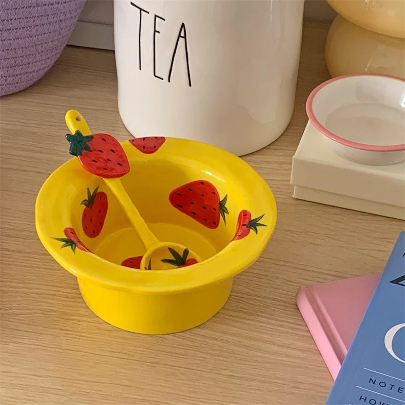 Strawberry Ceramic Bowls