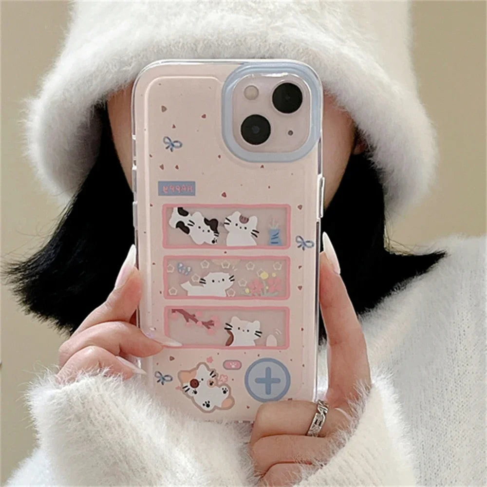 Pink Happy Cat Phone Case