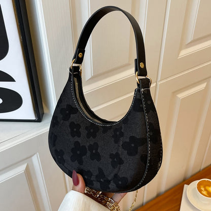 Crescent Daisy Shoulder Bag