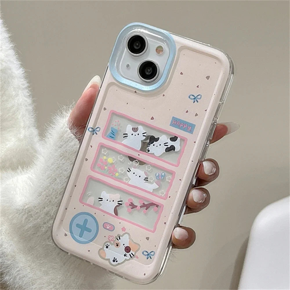 Pink Happy Cat Phone Case