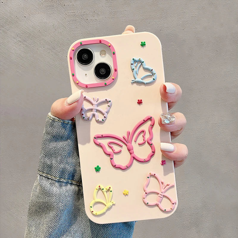 Pink Butterfly Phonecase