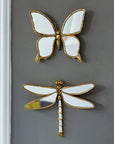Retro Butterfly & Dragonfly Wall Mirror