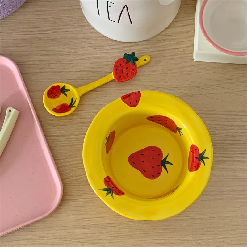 Strawberry Ceramic Bowls