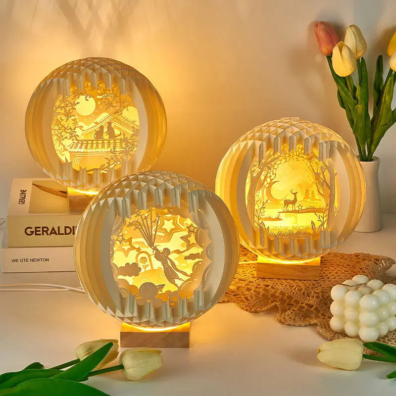 LED Paper Carving Lamp